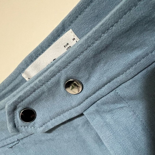 Mango pants turquoise straight leg like new size S