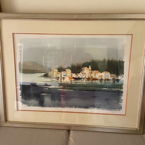 Collectible lithograph by painter Pari Preka like new