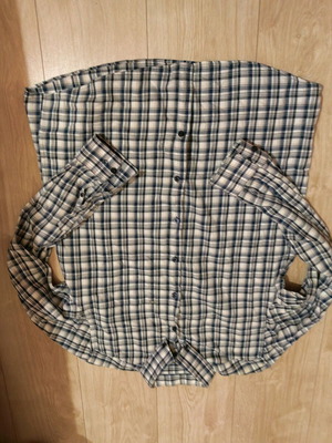 Men's checked shirt L LC Waikiki like new, gray and blue