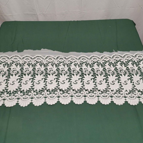 Cut lace used with designs for 1940s curtain