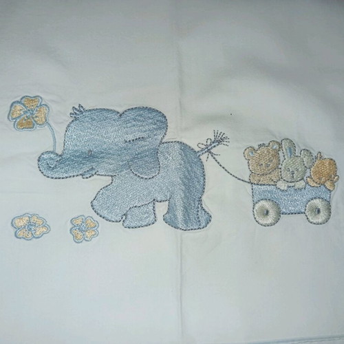 Nef Nef crib sheets like new, 2 pairs, 100% cotton