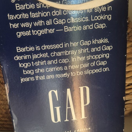 Gap Barbie collectible doll new