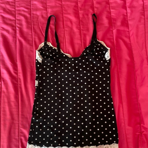 Evening blouse with lace like new, size S/M, black and white