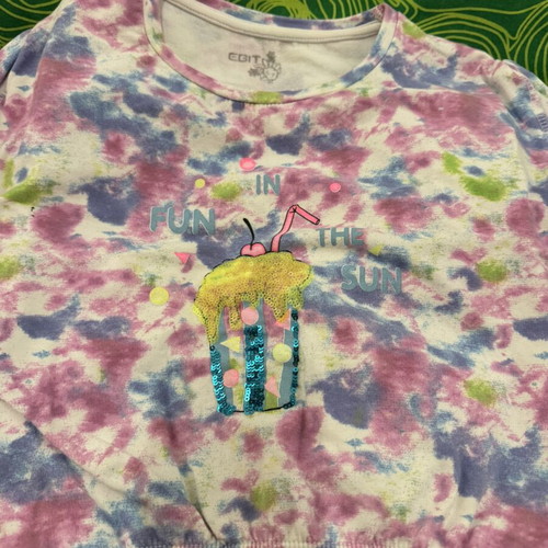 Girls' set shorts and t-shirt size 6 years like new, Evita