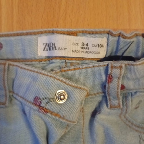 Benetton girls' denim pants like new, size 104 cm, age 3-4 years