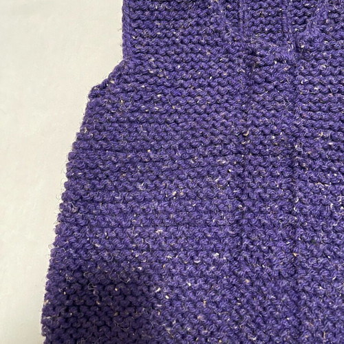 Handmade knitted vest new, purple, wool, one size