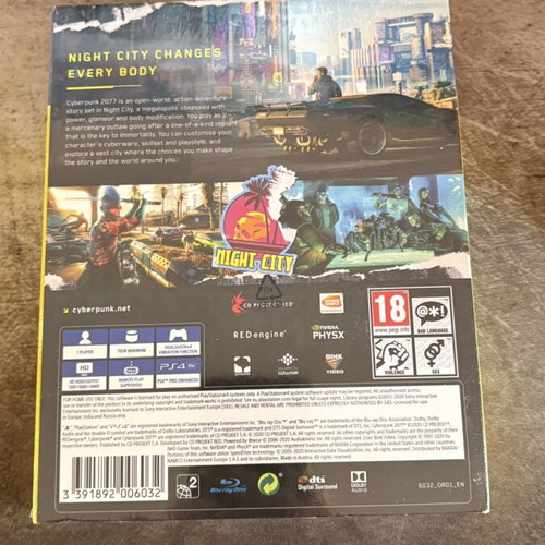 Cyberpunk 2077 Sealed Day One Edition PS4 game