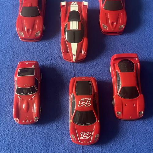 Ferrari pull-back toy cars set of 6 like new
