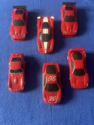 Σετ 6 Ferrari pull-back αυτοκινητάκια σαν καινούργιο