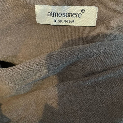 Atmosphere vintage faux suede flared midi skirt used UK 16 EU 44