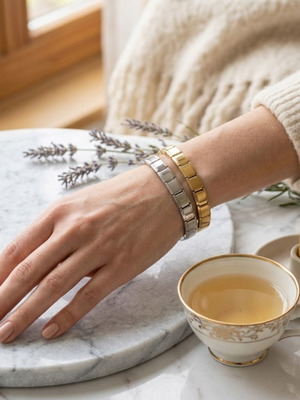 Nomination elastic steel bracelets new, gold and silver
