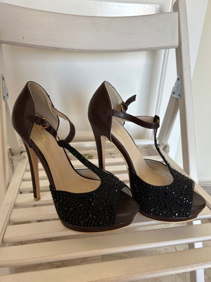 Vera Blum sandals used with strass and 12cm heel size 39