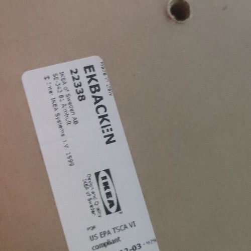 IKEA EKBACKEN kitchen countertop like new, 63.5x2.46 cm