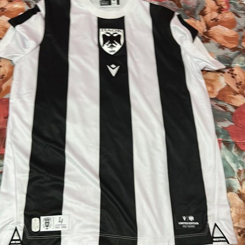 PAOK 100 Years Anniversary Jersey Medium with Konstantelia Signature new