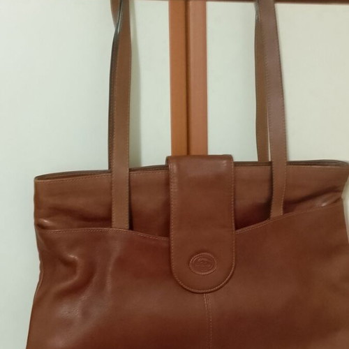 Iguana shoulder bag leather brown like new