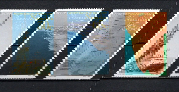 Ναμίμπια 1994 Incorporation of Walvis Bay Territory into Namibia  κομπλε σειρα ασφραγιστα λουξ