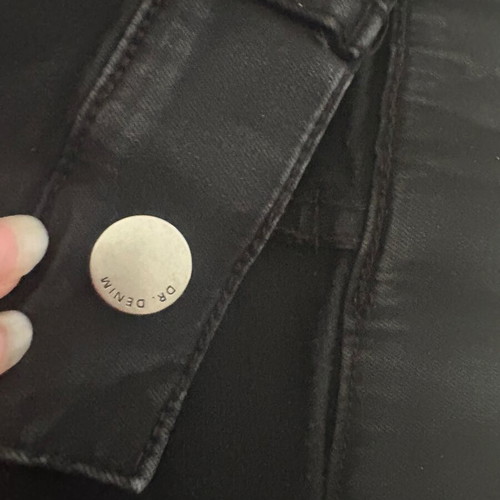 Dr Denim black high-waisted skinny jeans like new