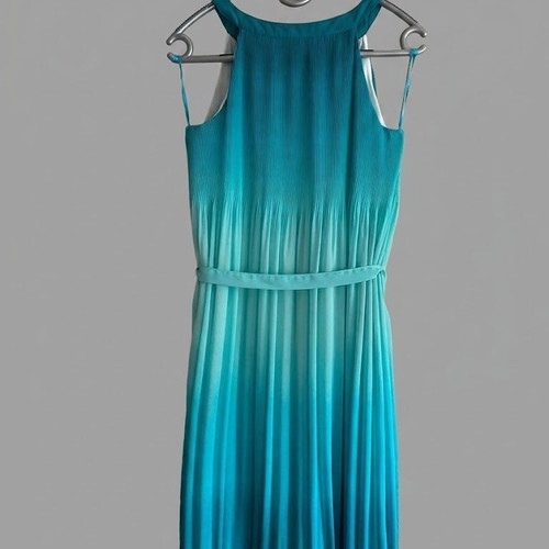 Orsay Ombre Pleated Dress size 38 EUR like new, turquoise blue