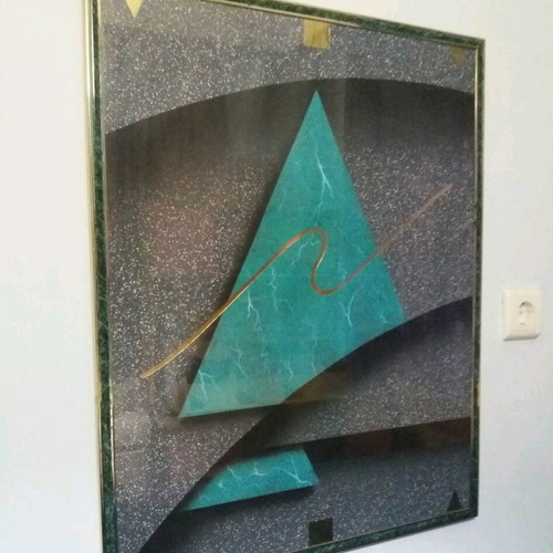Framed picture like new, dimensions 56x71cm