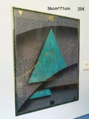Framed picture like new, dimensions 56x71cm