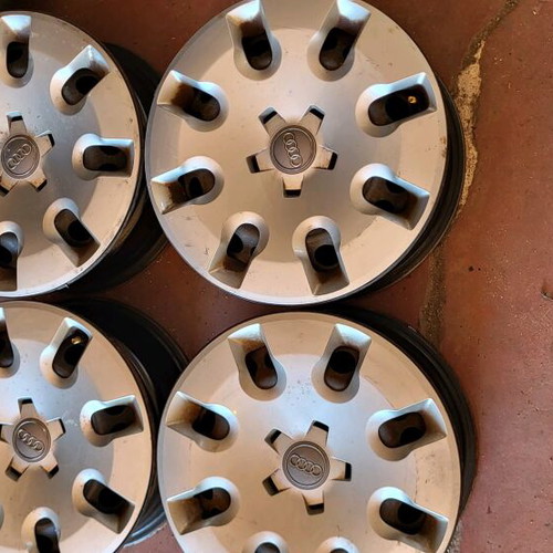 Audi steel rims used 15" with hubcaps
