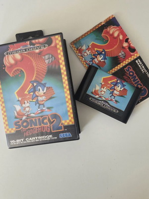 Sonic The Hedgehog 2 Sega Mega Drive game used, complete in box PAL