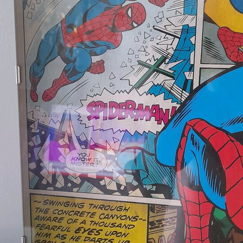 Spiderman Marvel poster new, 48×40cm, framed