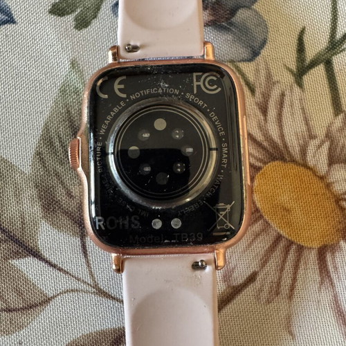 TurboX Smartwatch Tempus S II HR pair like new, pink and black