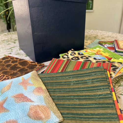 Napkin collection with box, like new