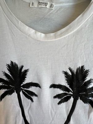 Mango sleeveless top like new, white, size EU L