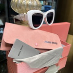Miu Miu Women's Sunglasses New White