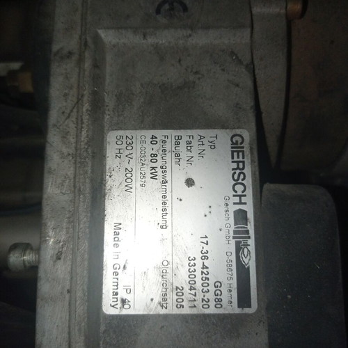 Oil boiler used with circulator and tank