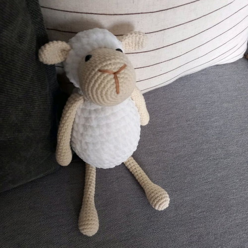 Amigurumi handmade knitted sheep 27 cm new