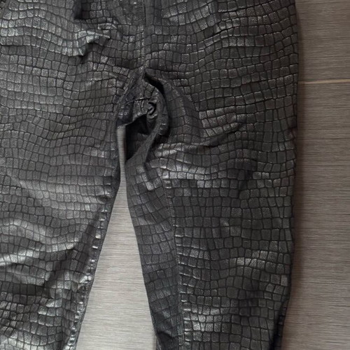 Salt & Pepper jeans like new, black, size S/M with leather-like shine