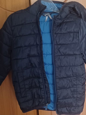 Orchestra warm padded jacket for boy 3-4 years like new, blue, hooded