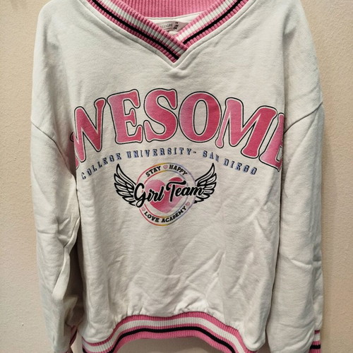 Calliope girls sweatshirt like new, size 128-134, white