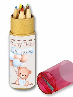 Baby Bear colored pencils new, craft box with 10 pieces