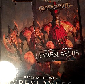 Warhammer Age of Sigmar Fyreslayers Warscroll Cards and Order Battletome New