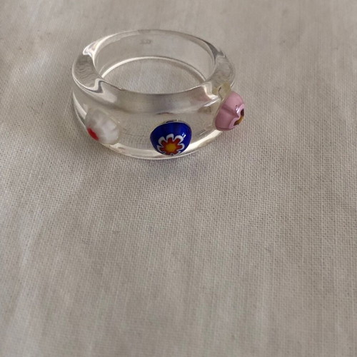 Acrylic ring transparent 80’s like new