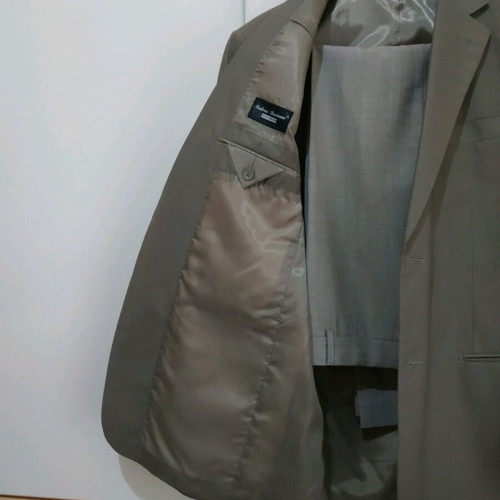 Men's suit used, beige, XL, Marco Belluci made in Italy