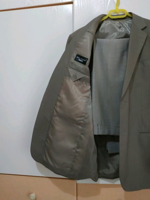 Men's suit used, beige, XL, Marco Belluci made in Italy