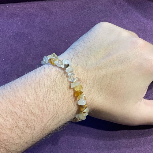 Bracelet with authentic Golden Healer unisex elastic