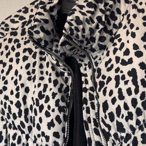 Puffer jacket women's with cow print like new