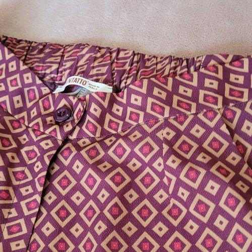 Brick-colored Kontatto pants like new for stylish women size S, M