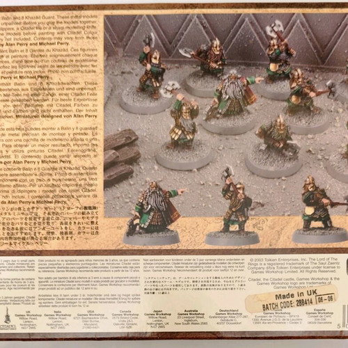 Lord of the Rings Balin and Khazad Guard metal figure set like new