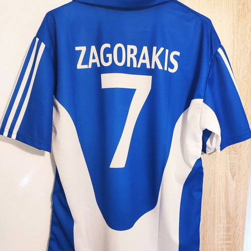 Greece National Football Jersey Blue new Zagorakis No7