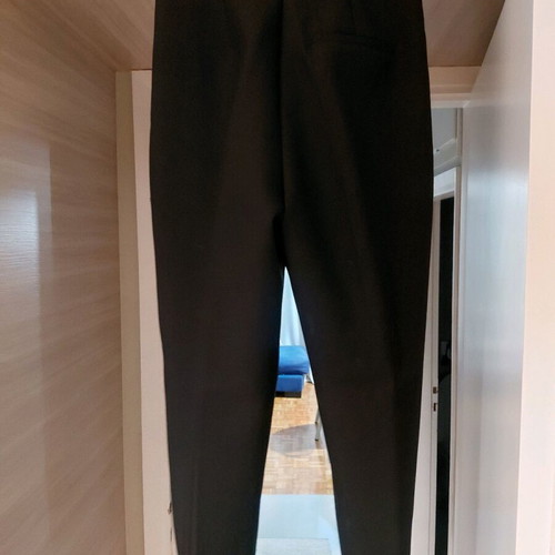 Zara Classic High-Waisted Pants S 36 Black New