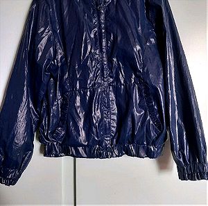 Σκουρο μπλε αδιάβροχο μπουφαν για κοριτσια ηλικιας 7-8 μαρκας Benetton