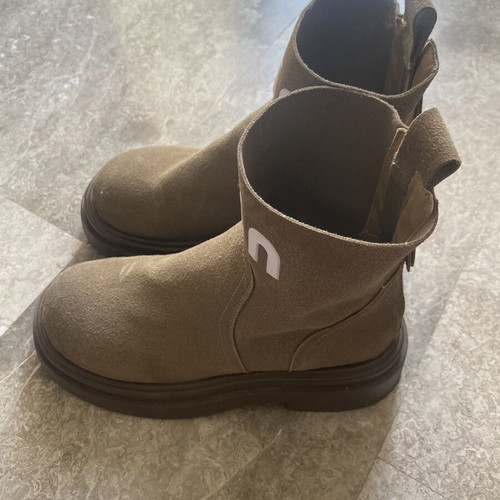 Miu Miu Suede Ankle Boots, taupe, EU 40