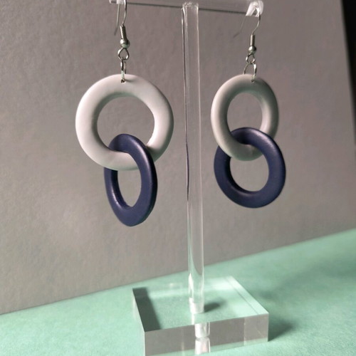 Handmade polymer clay dangle earrings new with stainless steel clasps